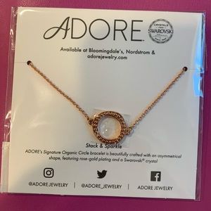 Adore Swarovski Crystal Rose Gold Bracelet